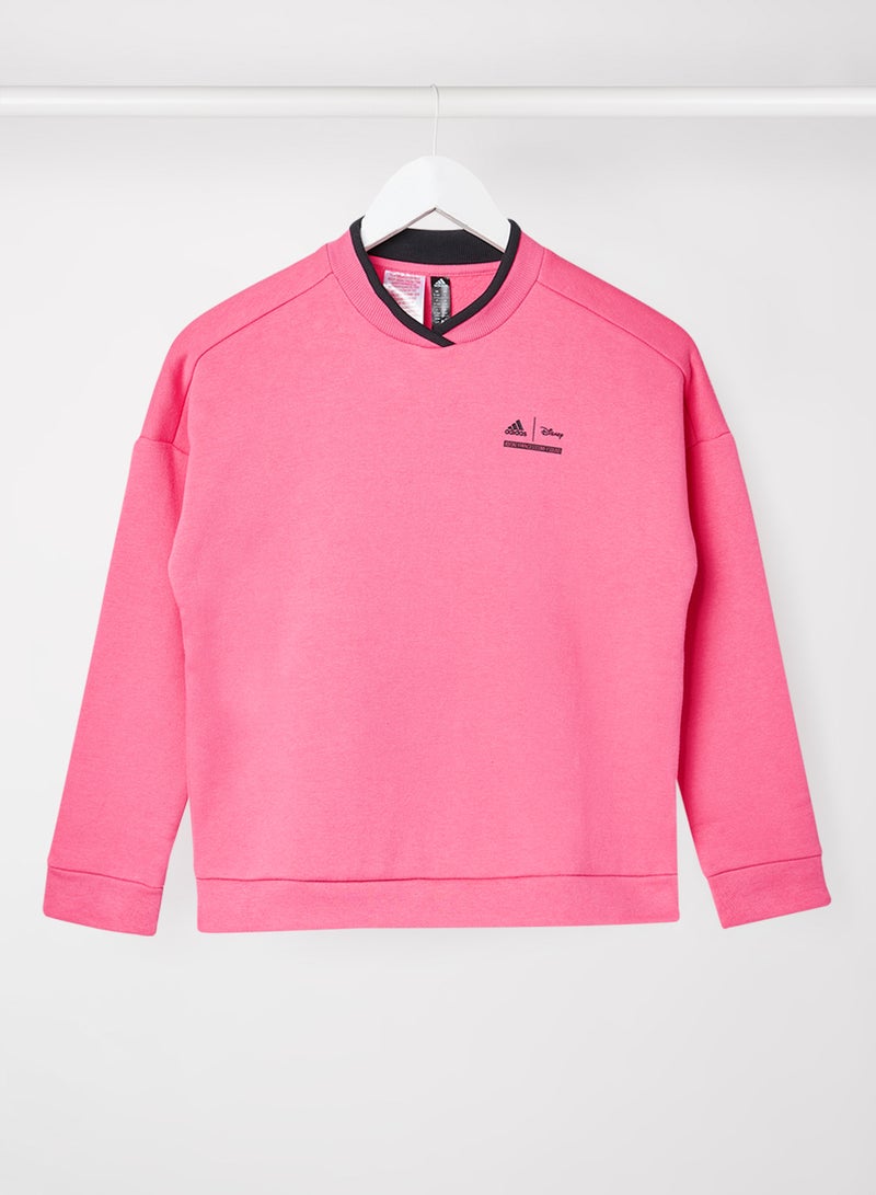 Adidas - Kids/Youth Disney Comfy Princesses Sweatshirt Pink - Image 1