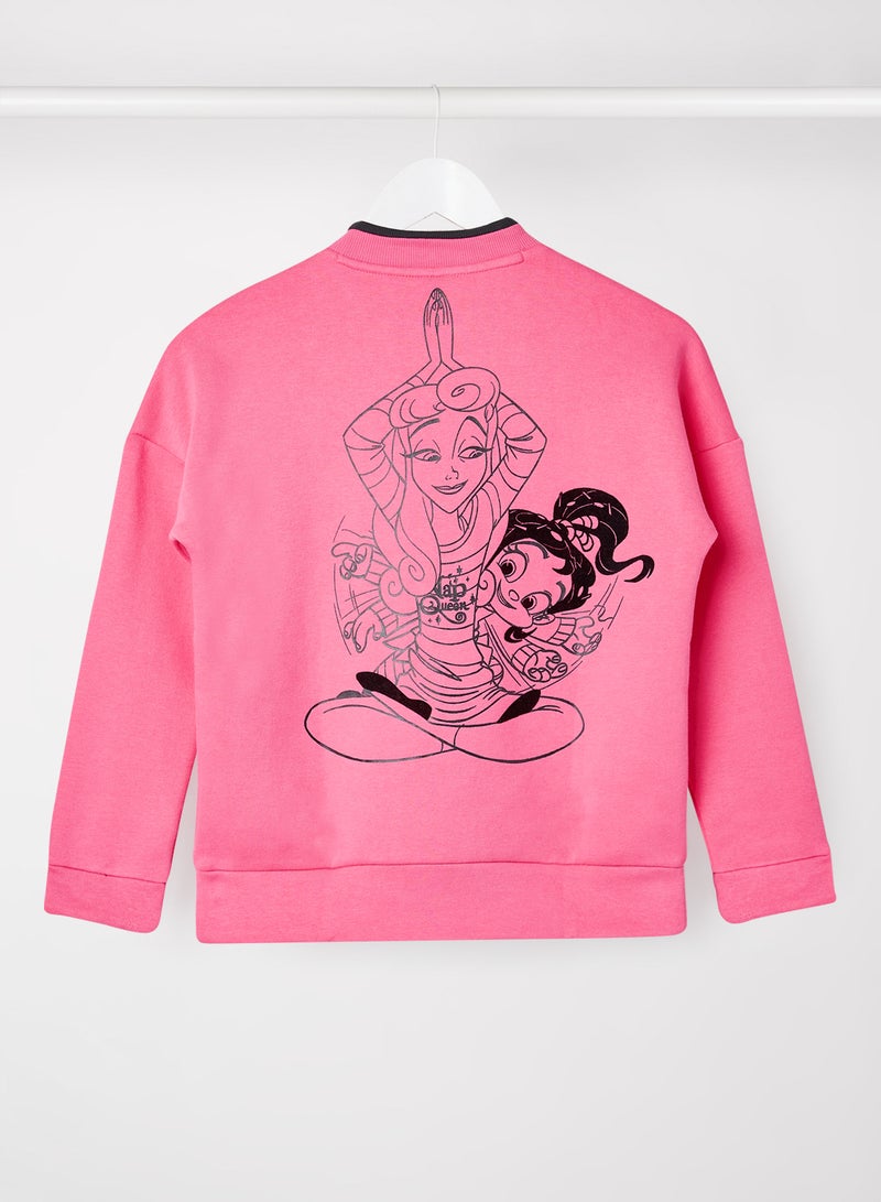 Adidas - Kids/Youth Disney Comfy Princesses Sweatshirt Pink - Image 1