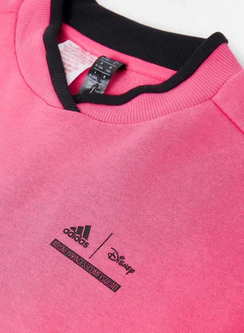 Adidas - Kids/Youth Disney Comfy Princesses Sweatshirt Pink - Image 1