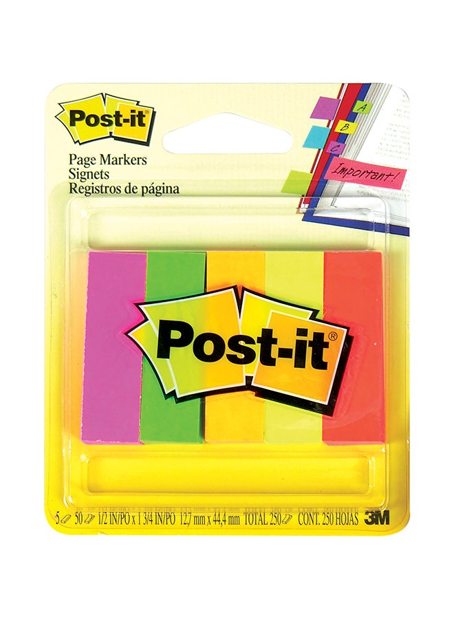 3M Post-It Page Markers Multicolour - Image 1