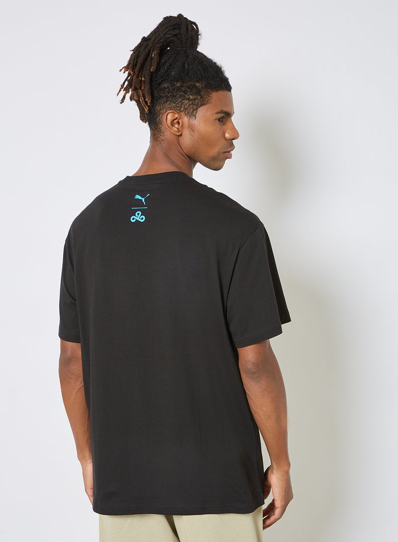 PUMA - Cloud9 Big Logo T-Shirt Black - Image 1