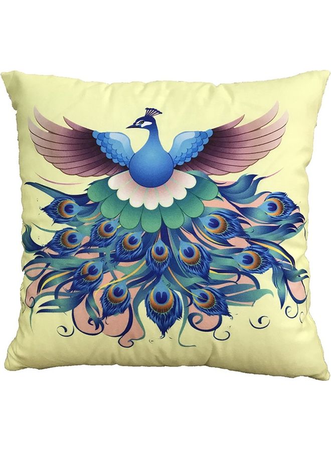 Bird Printed Cushion Cover Multicolour