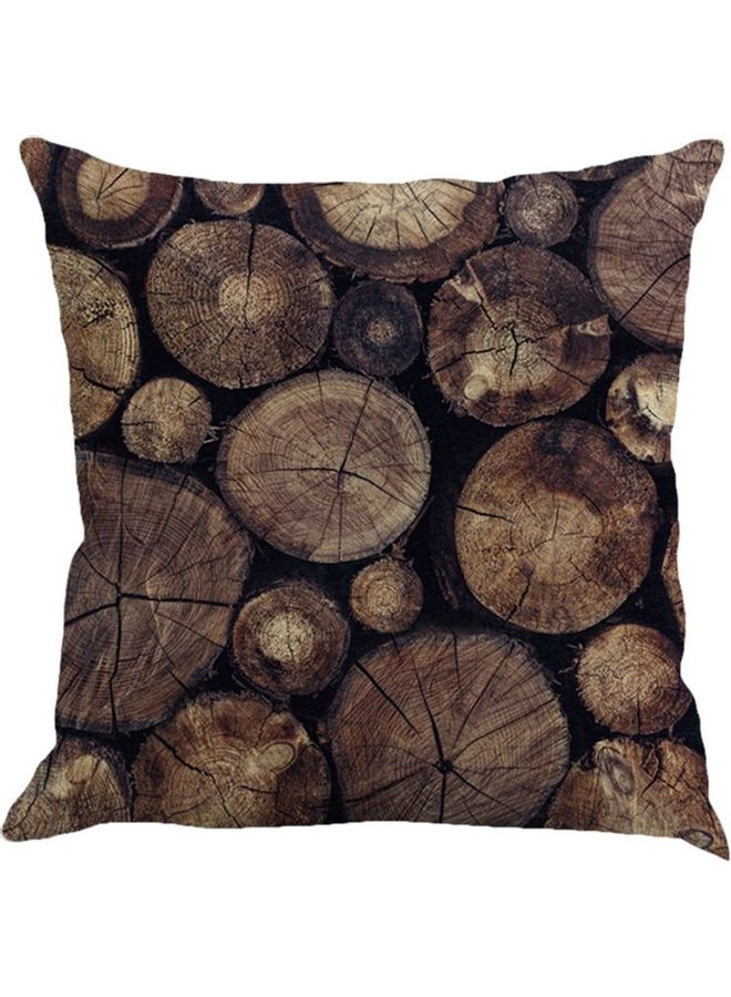 Printed Sofa Cushion Cover Brown/Black - Image 2