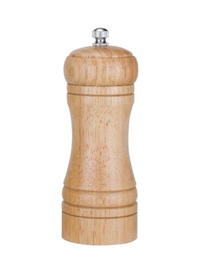 Manual Solid Wood Pepper Grinder Beige 