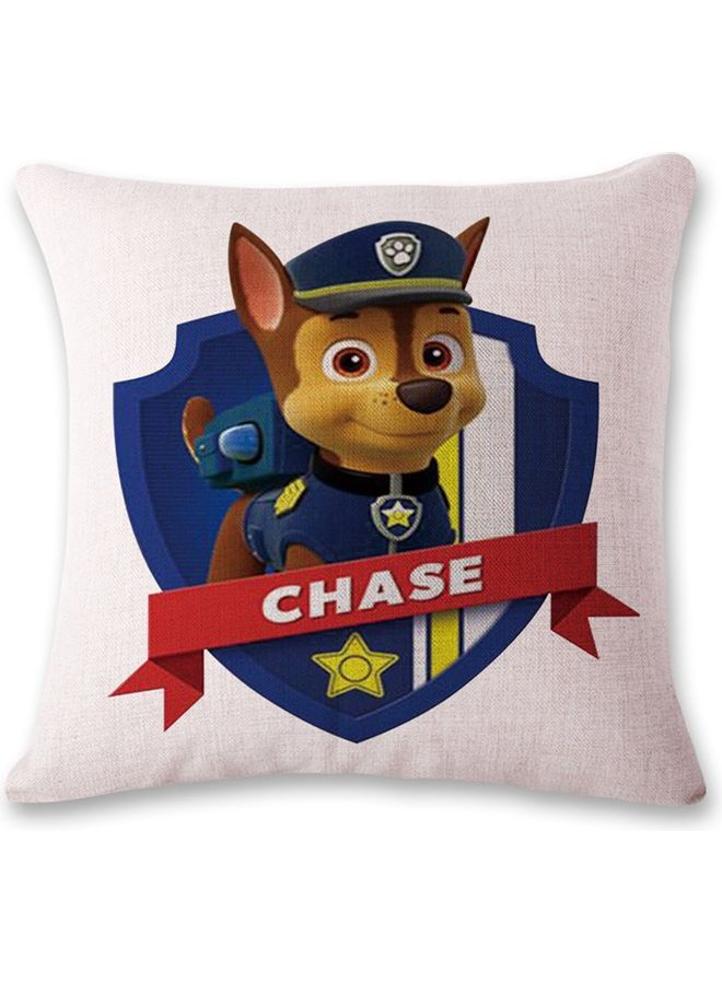غطاء وسادة بطبعة عبارة "Paw Patrol Rubble" متعدد الألوان