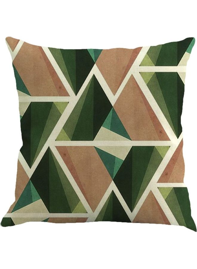 Abstract Printed Cushion Cover Multicolour 