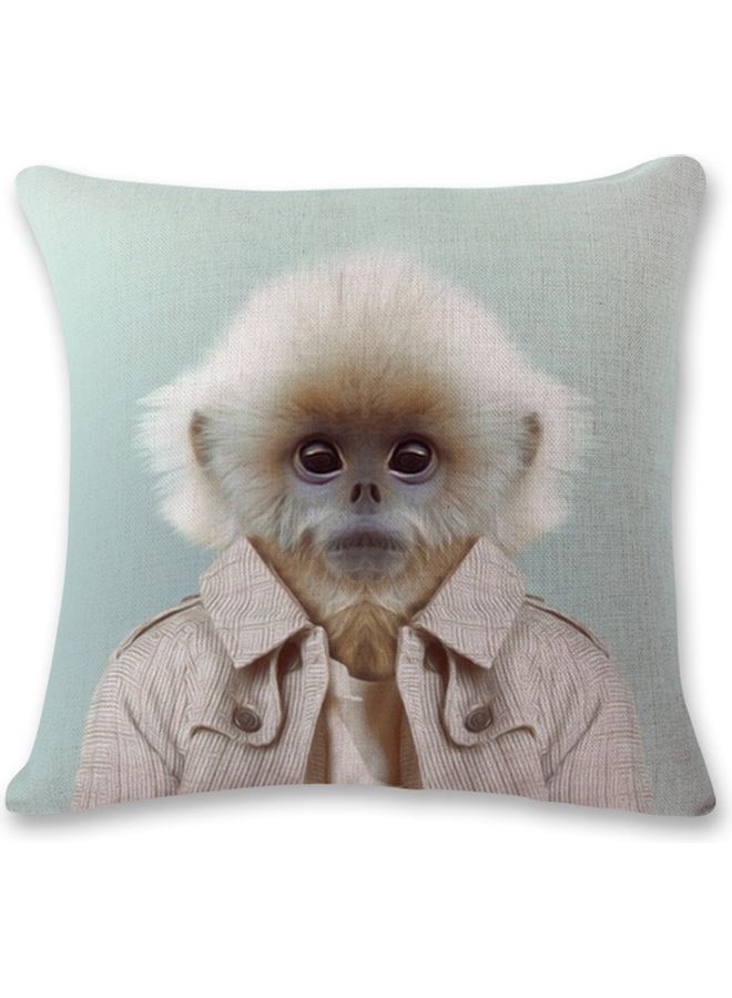 Printed Cushion Cover Grey/White/Black