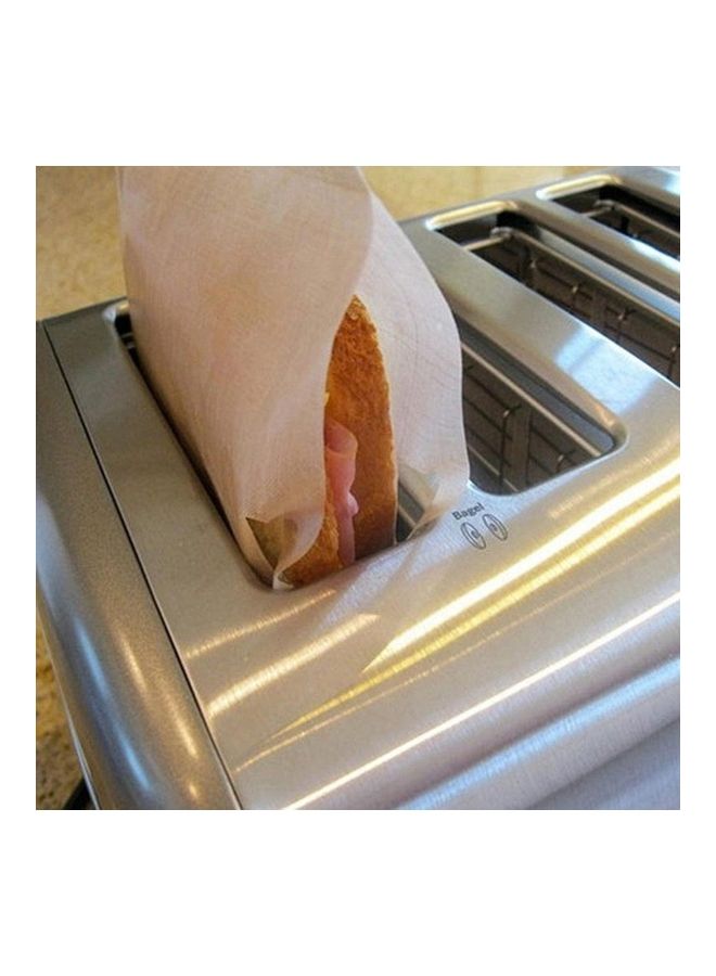 2-Piece Reusable Toast Bag Set Beige  - Image 3