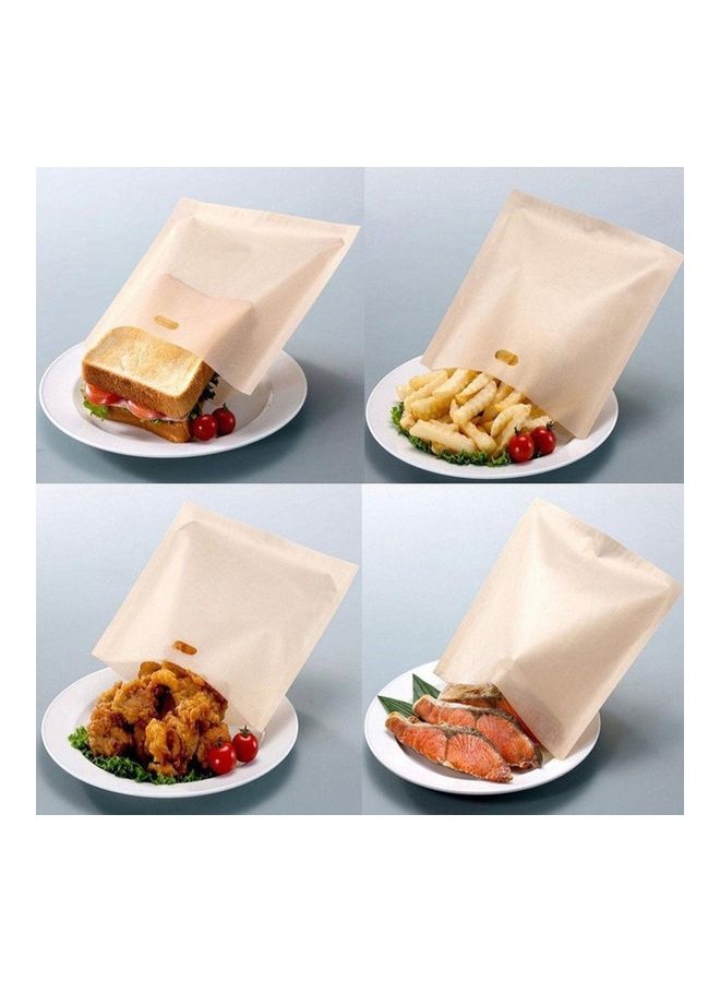 2-Piece Reusable Toast Bag Set Beige  - Image 2