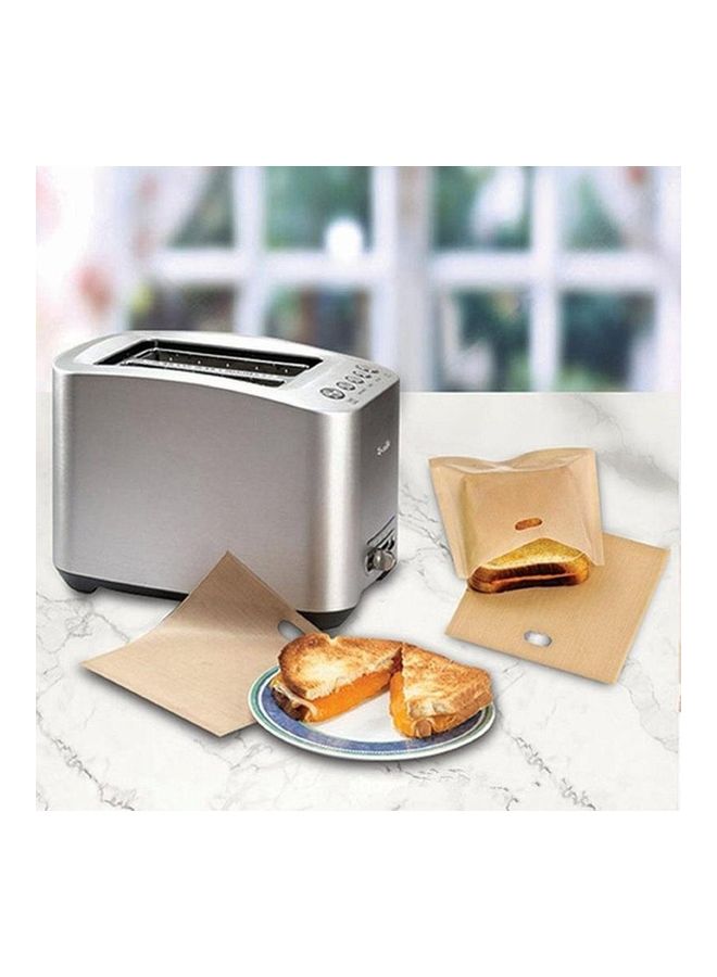 2-Piece Reusable Toast Bag Set Beige  - Image 4