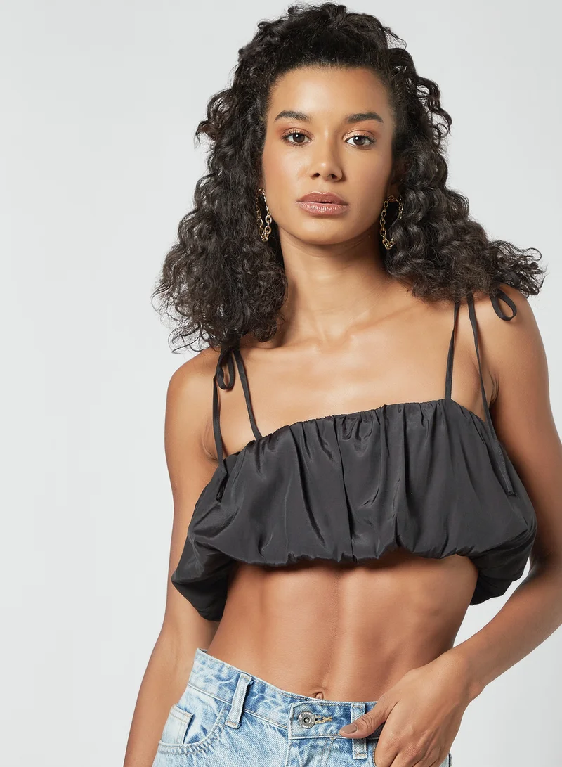 NA-KD Ruffle Detail Crop Top