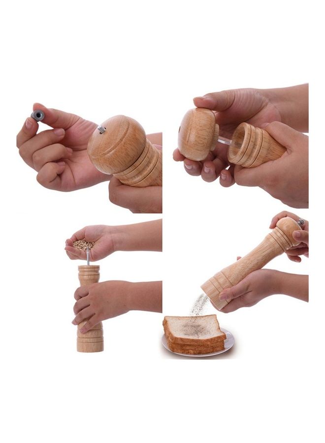 Wooden Pepper Grinder Beige  - Image 4