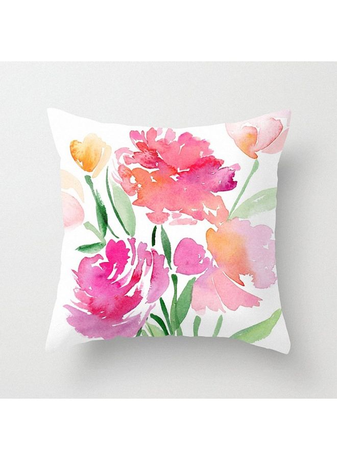 Floral Printed Cushion Cover Multicolour