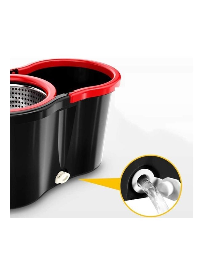 Stainless Steel 360 Degree Spin Mop With Bucket Red  - Image 2