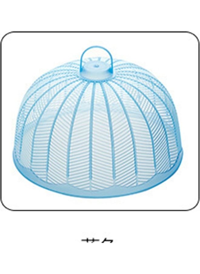 Round Plastic Table Dish Cover Blue 