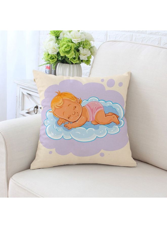 Baby Printed Cushion Cover Multicolour