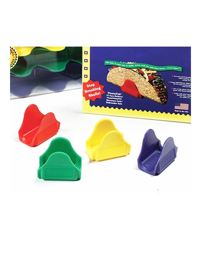 Generic 12-Piece Waveform Stand Mexican Pizza Clips Multicolour  - Image 1