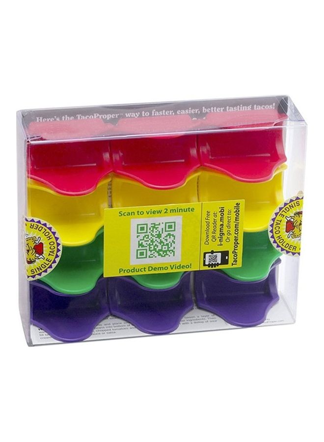 Generic 12-Piece Waveform Stand Mexican Pizza Clips Multicolour  - Image 2