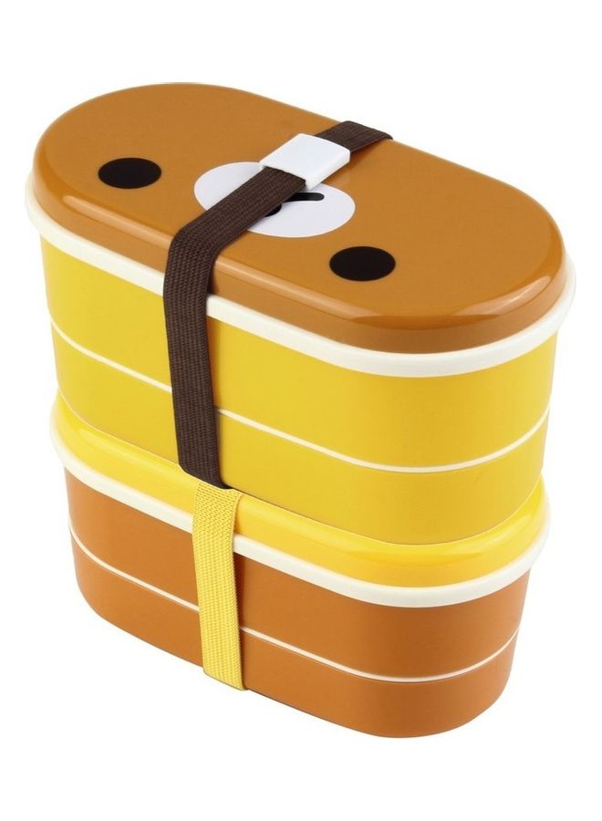 Generic - High Heat Resistance Double Layers Chopsticks Plastic Lunch Box Multicolour 165x93x88cm - Image 1