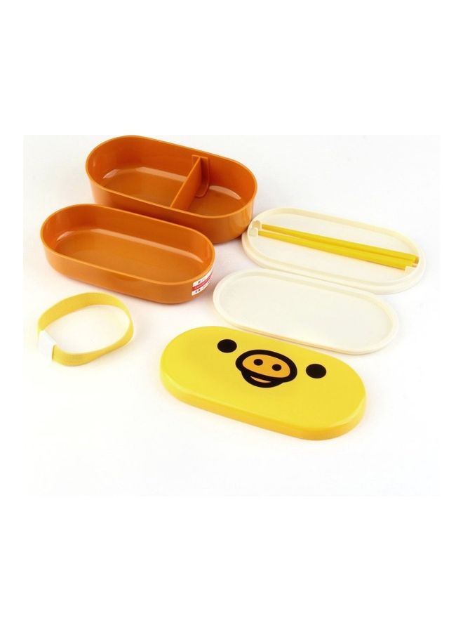 Generic - High Heat Resistance Double Layers Chopsticks Plastic Lunch Box Multicolour 165x93x88cm - Image 1