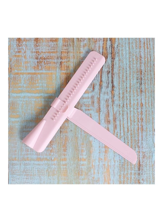 طقم أدوات خبز كيك الفوندان من البلاستيك الناعم المناسب للطعام لون وردي - Image 2