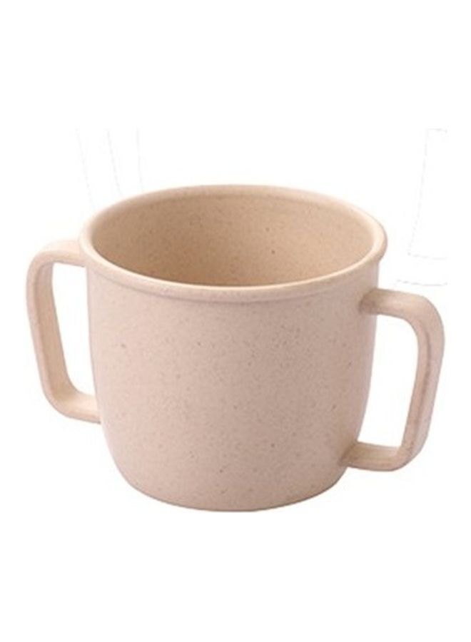 Double Handle Kids Cup Beige 