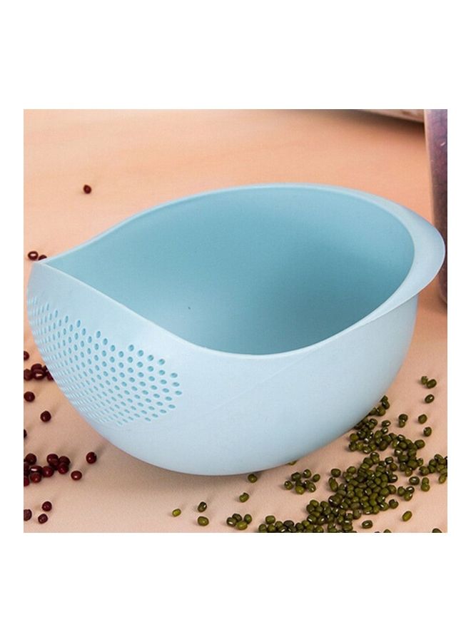 Thick Rice Drain Strainer Blue 