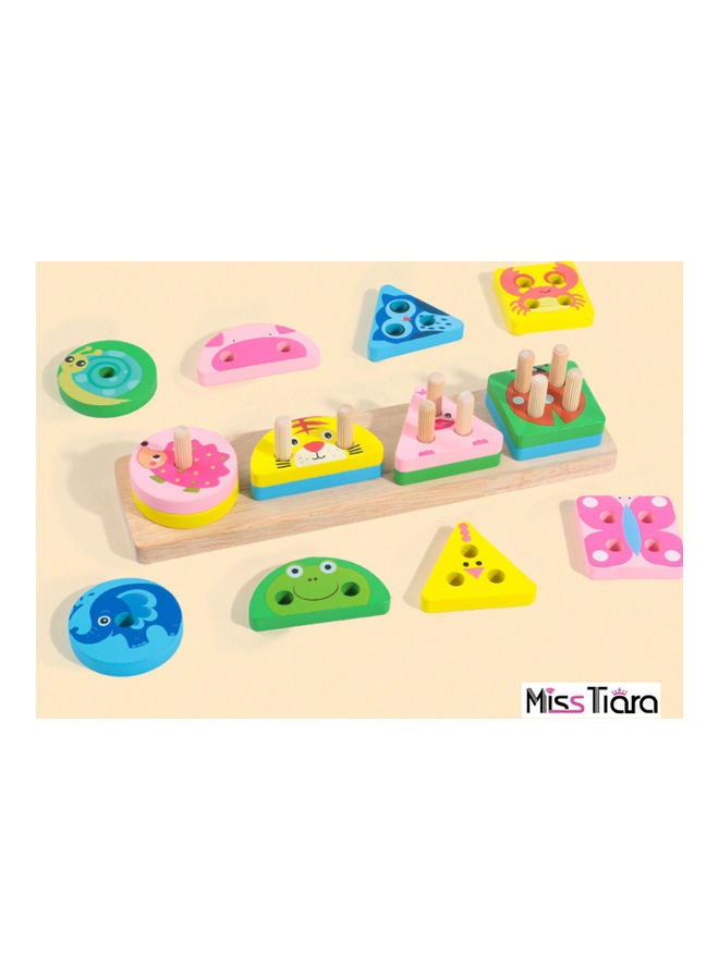 MissTiara - 16-Piece Wooden Geometric Shape Stacking Blocks Set - Image 1