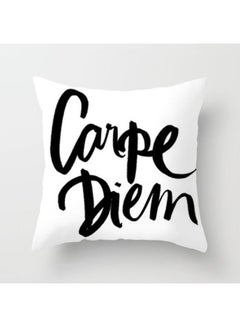 Cape Diem Printed Cushion Cover White/Black