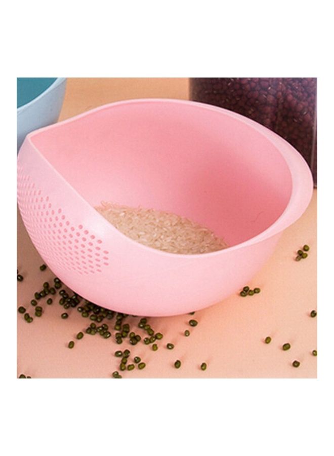 Thick Rice Drain Strainer Pink 