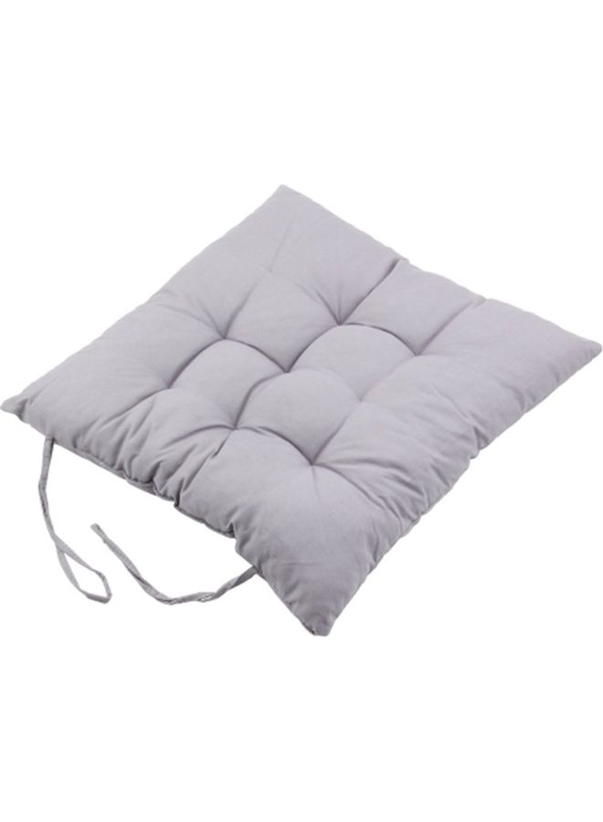 Generic Square Shape Cotton Chair Cushion Grey 