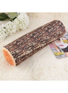 Design Natural Wood Log Throw Pillow Multicolour