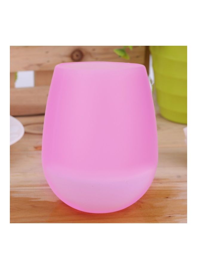 Portable Unbreakable Silicone Glass Pink - Image 1