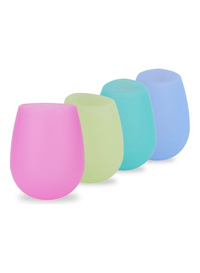 Portable Unbreakable Silicone Glass Pink - Image 4
