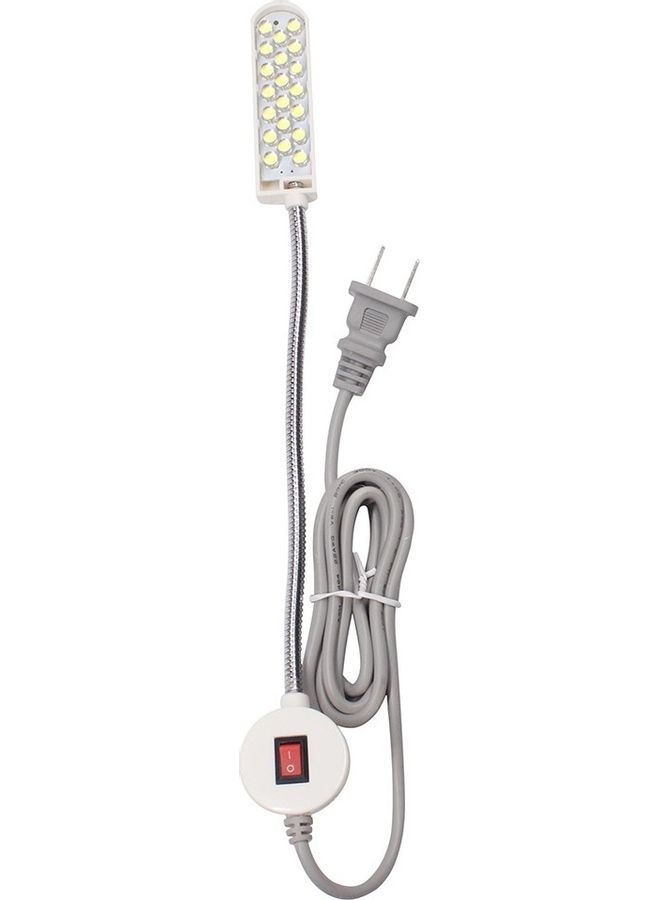 Magnetic Fixed Base Bendable LED Lamp White