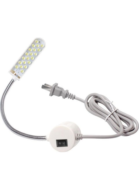 Magnetic Fixed Base Bendable LED Lamp White