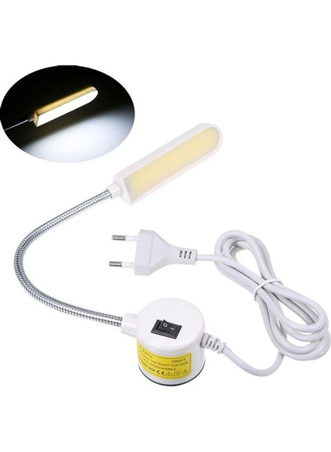 Fixed Base Bendable LED Table Lamp with Adjustable Brightness White