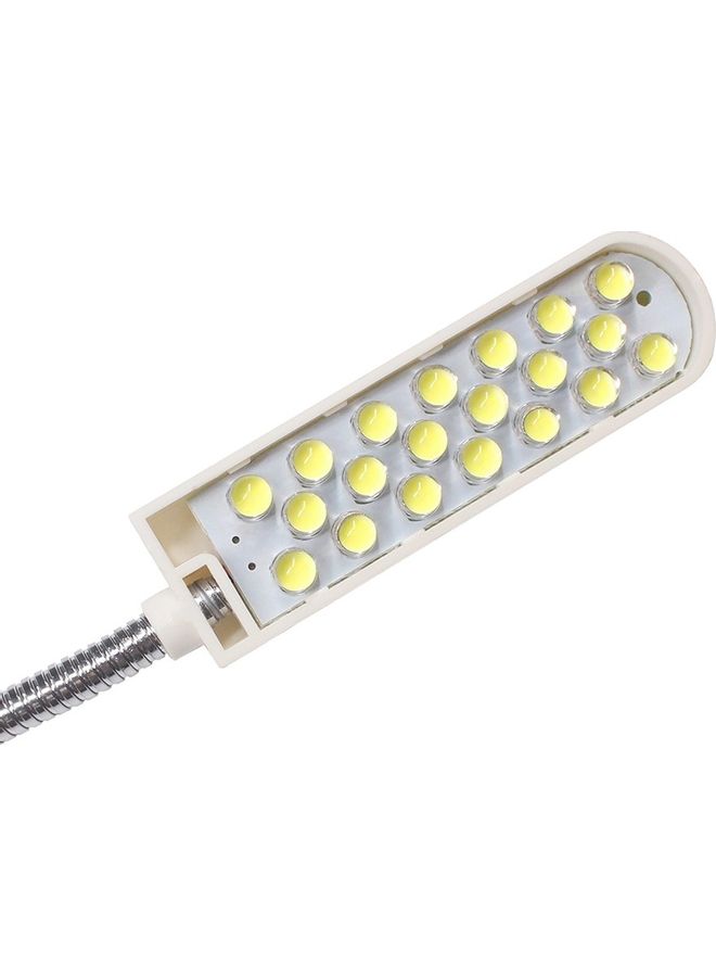 Magnetic Fixed Base Bendable LED Lamp White  - Image 3