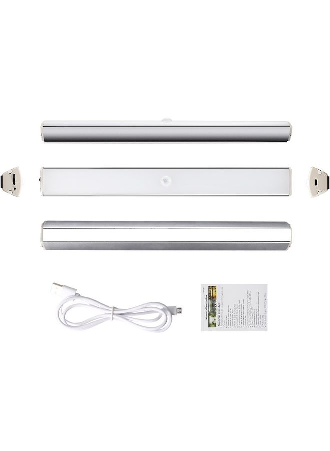 Rechargeable Motion Sensor Activated LED Light with Magnetic Strip White - Image 1