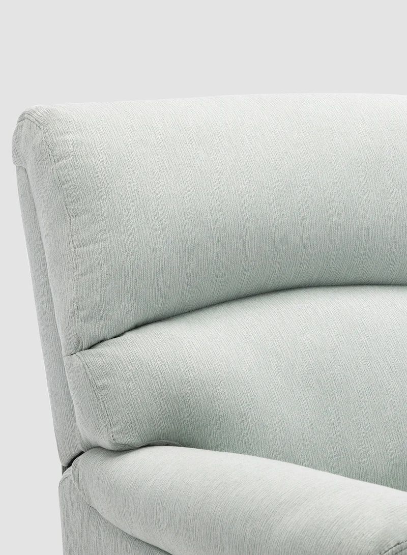 ebb & flow Recliner Sofa Luxurious Light Green Upholstered Fabric Cooper Collection Classic Lazy Boy Chair 88 X 98 X 102 Relaxing Sofa, Easy Chair Light Green 88 x 98 x 102cm