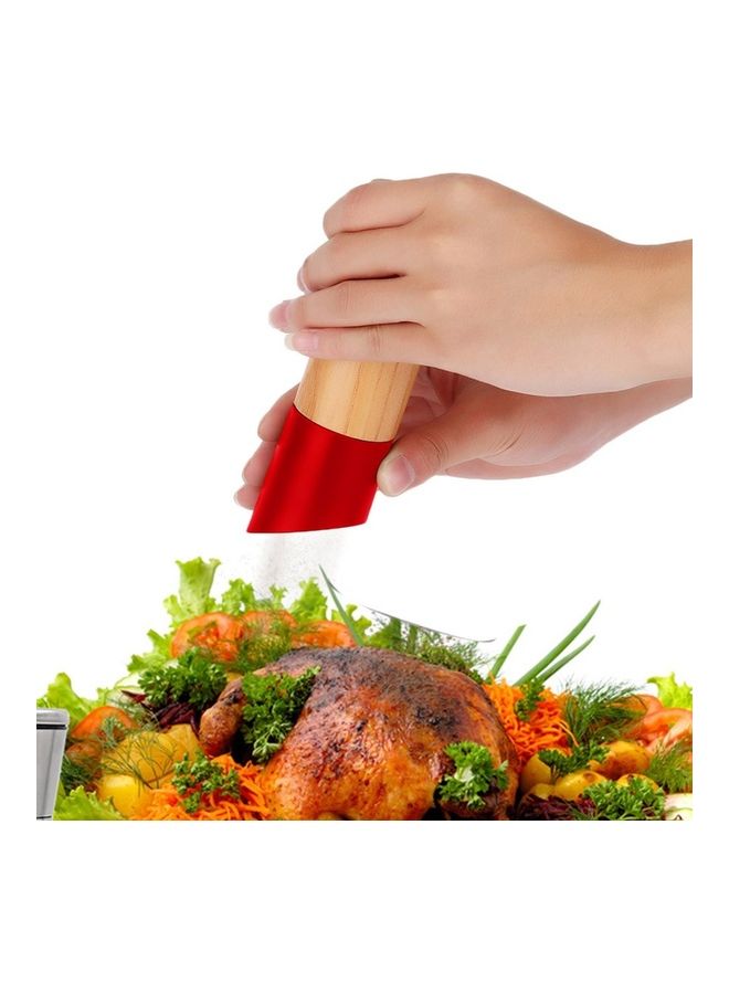 مطحنة توابل يدوية للفلفل أحمر/ بيج - Image 2