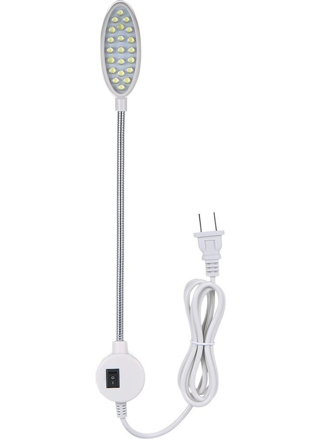 Generic - Fixed Base Bendable LED Table Lamp with Adjustable Brightness White - Image 1