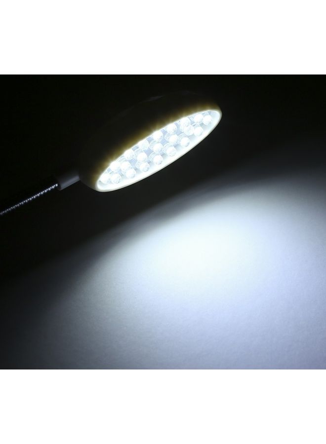 Generic - Fixed Base Bendable LED Table Lamp with Adjustable Brightness White - Image 1