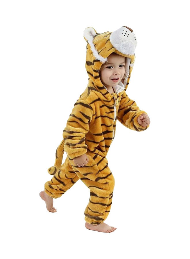 زي تنكري للأطفال من مزيج القطن على شكل نمر - Image 1