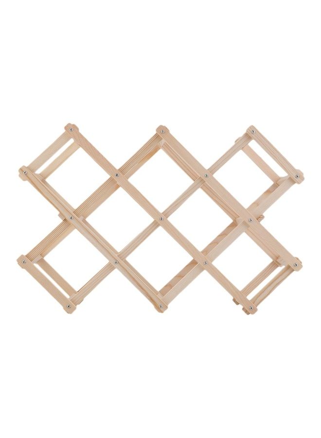 Wooden Bottle Holder Mount Beige 