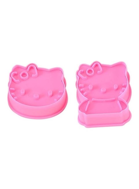 Cat Biscuit Cutter Mold Pink