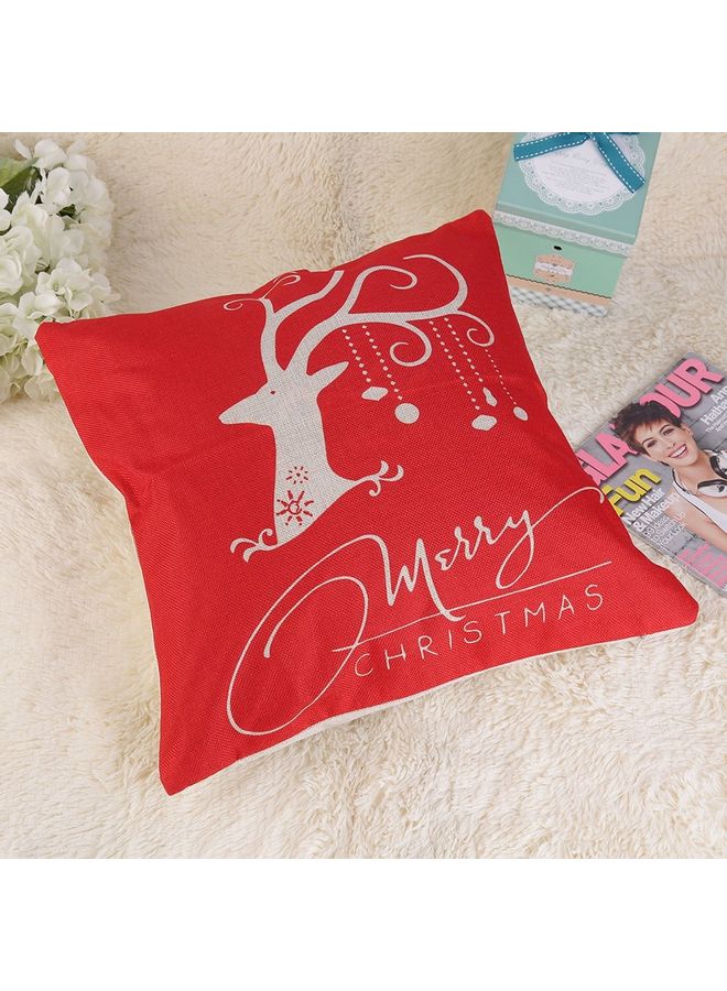 Stylish Printed Cushion Cover Red