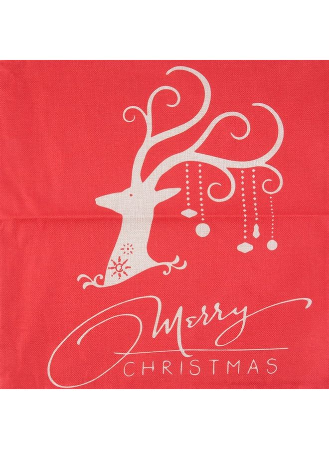 Stylish Printed Cushion Cover Red