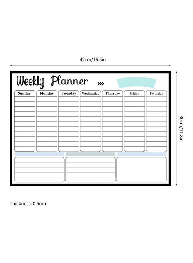 Generic DIY Erase Calendar Magnetic Whiteboard White  - Image 2