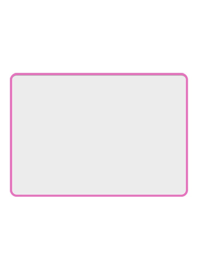 Generic Portable Dry Erase Double-Sided White Board Pink/White  - Image 1